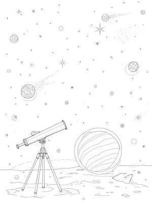 Galactic Telescope and Luminous Planet