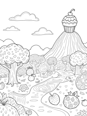 Oversized Fruits and a Chocolate Fountain Wonderland