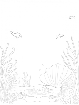 Underwater Garden with Musical Coral and Playful Dolphins