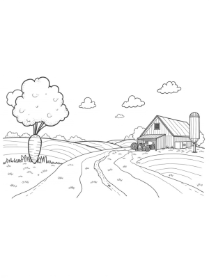 Giant Carrot and Flowering Farm Wonders