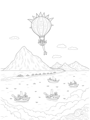 Airship Adventure in the Clouds