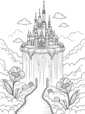 Majestic Castle on a Floating Island