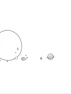Galactic Moon and Colorful Planets