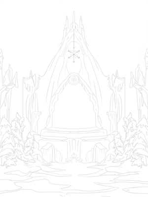 Ice Palace with Snowflake Mirror