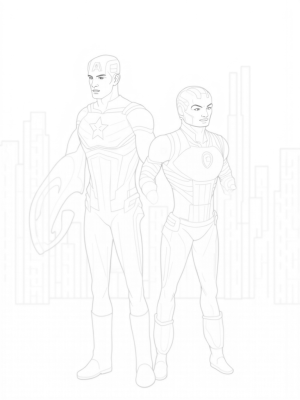 Captain America and Iron Man Showdown