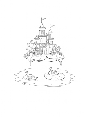Floating Castle on a Lily Pad
