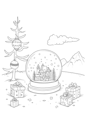 Giant Snow Globe Holiday Wonderland