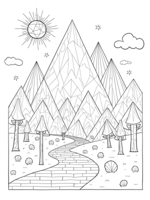 Triangle Peaks and Patchwork Valleys
