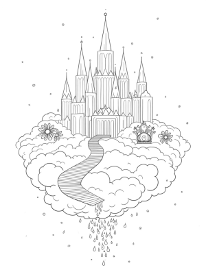 Floating Palace on a Cloudy Sea
