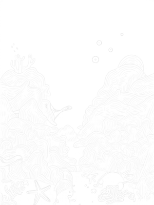 Underwater Wonderland with Dolphins and Coral