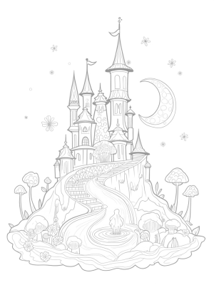 Magical Castle by the Sparkling Lake