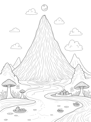 Dragon's Head Mountain with Glowing Gem Eyes