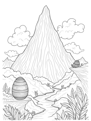 Dragon's Head Mountain with a Mystical Egg