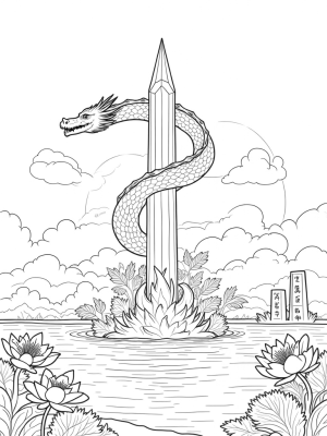 Majestic Dragon and Crystal Spire