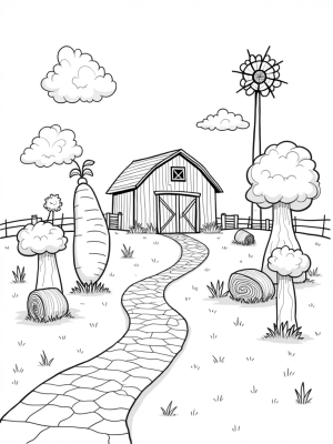 Giant Vegetables and a Carrot Barn