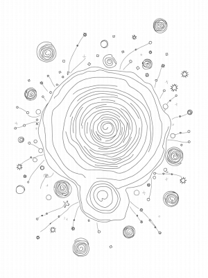 Cosmic Garden of Swirling Circles