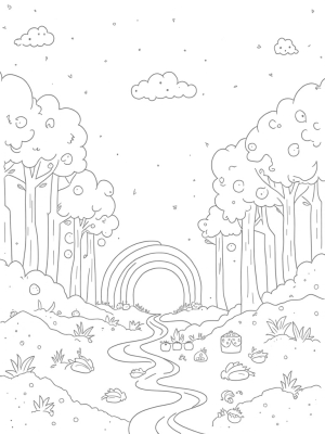 Boba Tea Forest with Tapioca Trees