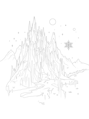 Majestic Ice Palace and Snowflake Garden