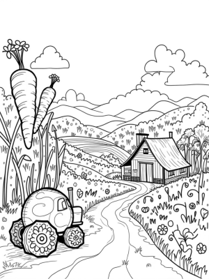 Oversized Veggies and a Charming Barn