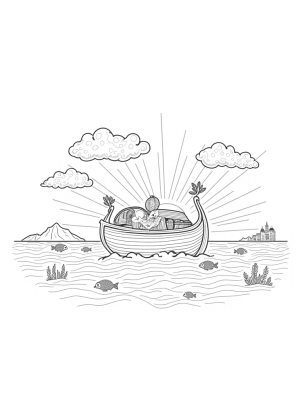 Majestic Ark on a Tranquil Sea