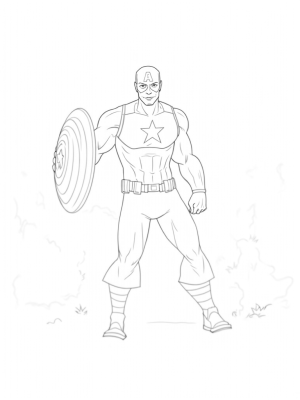 Captain America and Black Widow in Action