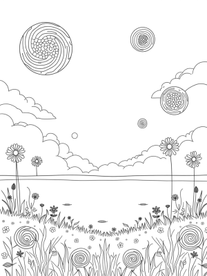 Floating Circles and Mandala Reflections