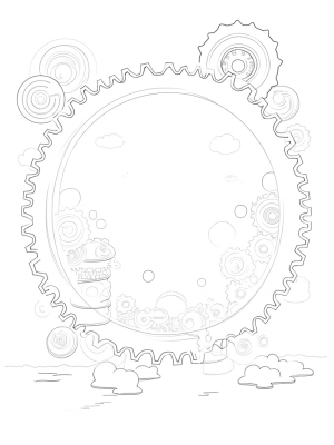 Interlocking Gears with Floating Circles