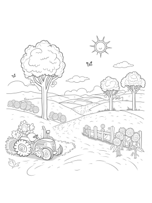 Giant Vegetable Farm with a Carrot Barn