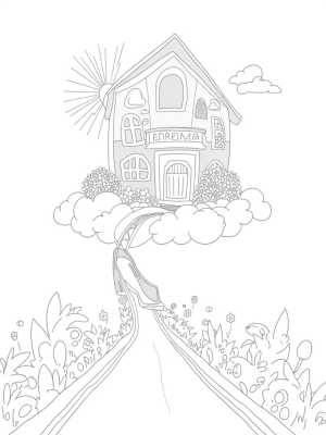 Dream House on a Cloud with Fashion Runway