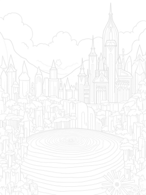 Magical Ice Palace with Crystal Spires