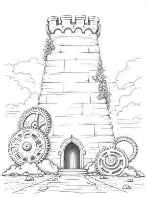 The Colossal Stone Wall with Giant Gears