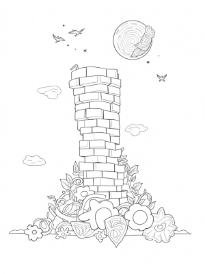 The Colossal Wall and Whimsical Flowers