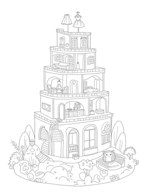 Pastel Dollhouse with Fashion and Cupcakes