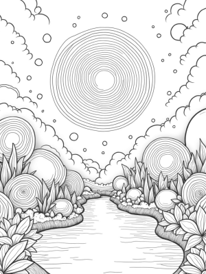 Cosmic Garden of Floating Circles