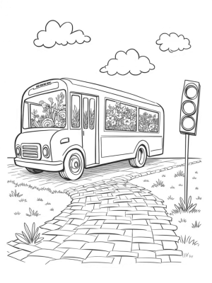 Giant Bus Garden Cityscape