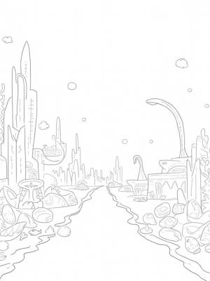 Underwater City of Coral and Seashells