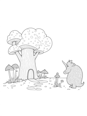Oversized Mushrooms and a Magical Tree