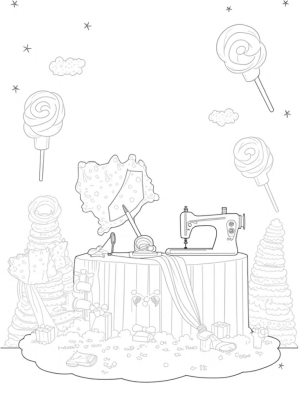 Candyland Fashion Workshop with Lollipop Spools