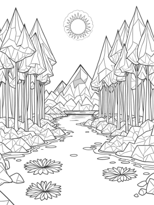 Triangular Trees and a Tranquil Pond