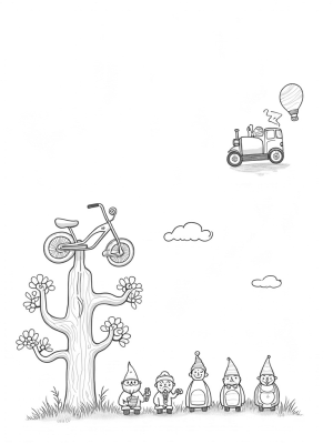 Garden of Whimsical Vehicles