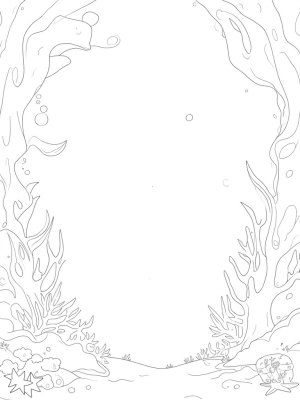 Underwater Grotto with Dolphins and Treasure