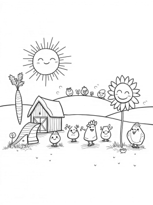 Oversized Vegetables and a Charming Barn