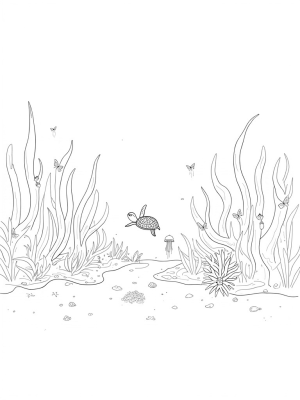 Underwater Garden with Musical Coral and Butterfly Fish