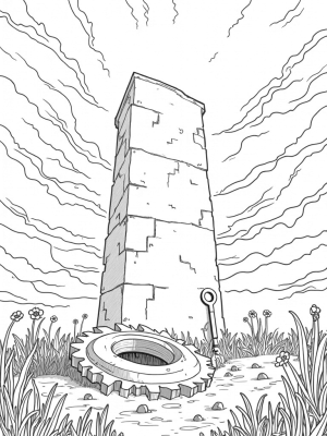Giant Gear and Colossal Stone Wall
