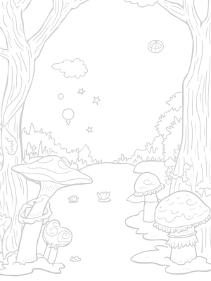 Magical Forest Glade with Enchanted Mushrooms