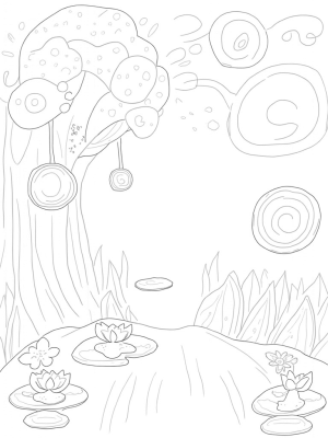 Oversized Circle Garden with a Radiant Sun