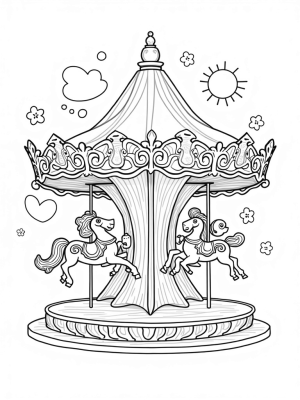 Carousel of the Seasons with a Central Tree