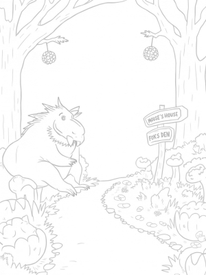 Giant Gruffalo in a Mushroom Clearing