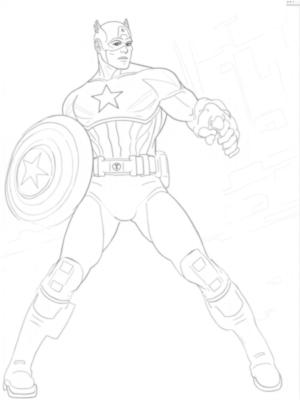 Captain America and Black Widow Team Up in Action
