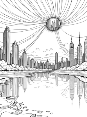 Twisted Skyscrapers and Neon Webs